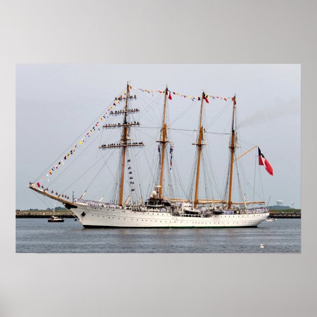 Póster Tall ship Esmeralda (Frente)