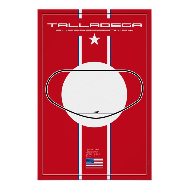 Póster Talladega Superspeedway (Anverso)
