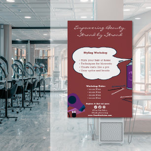 Póster Taller de Belleza Empoderante Personalizable