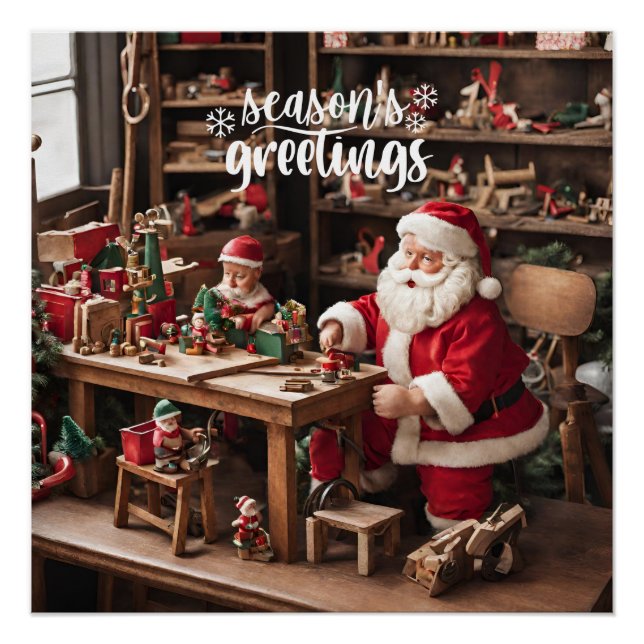 Póster Taller de juguetes para Navidades de Santa María (Anverso)