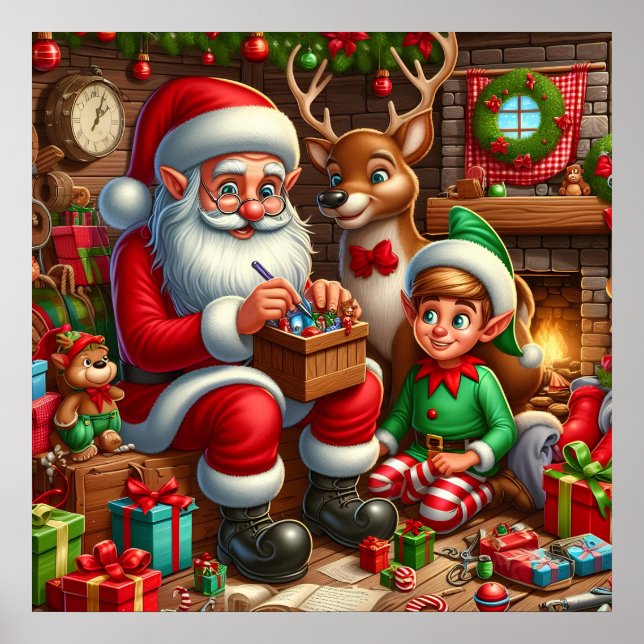 Póster Taller de Navidades festivos de Santa María (Frente)