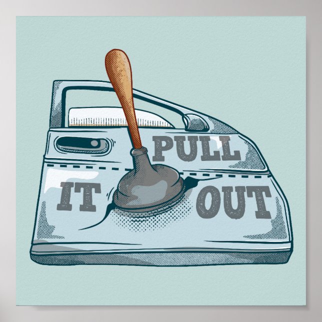 Póster Taller sobre el coche de palizas de panel (Frente)