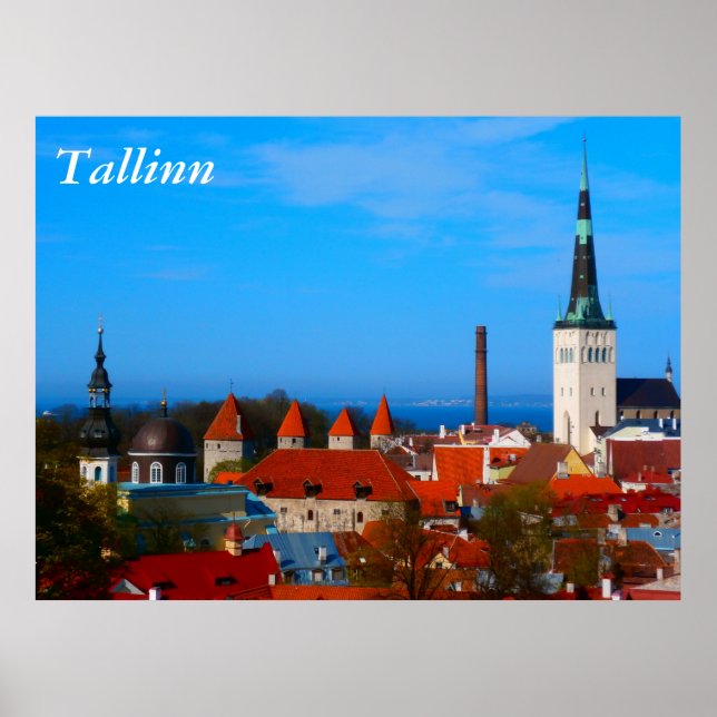 Póster Tallin, Estonia (Frente)