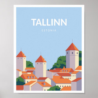 Póster Tallinn Estonia