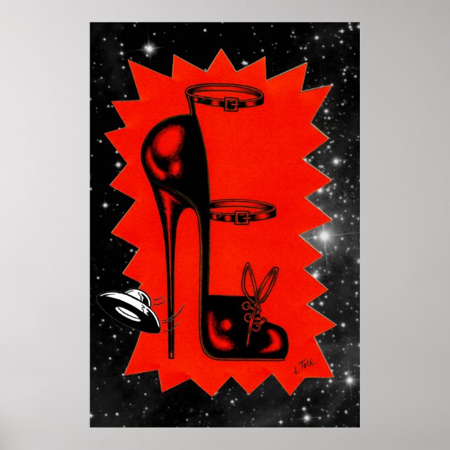 Póster Talones altos en el Poster Heavens (Frente)