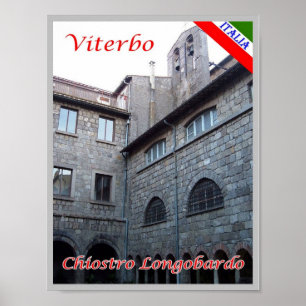Póster taly - Lazio - Longobard Cloister -