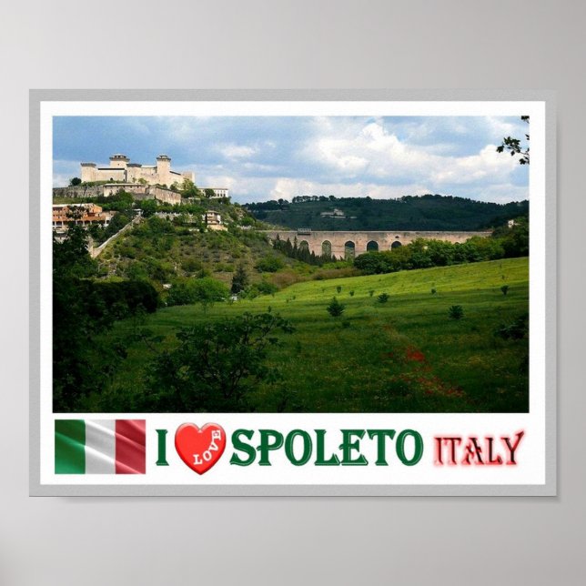 Póster taly - Umbría - Spoleto - Amo - (Frente)