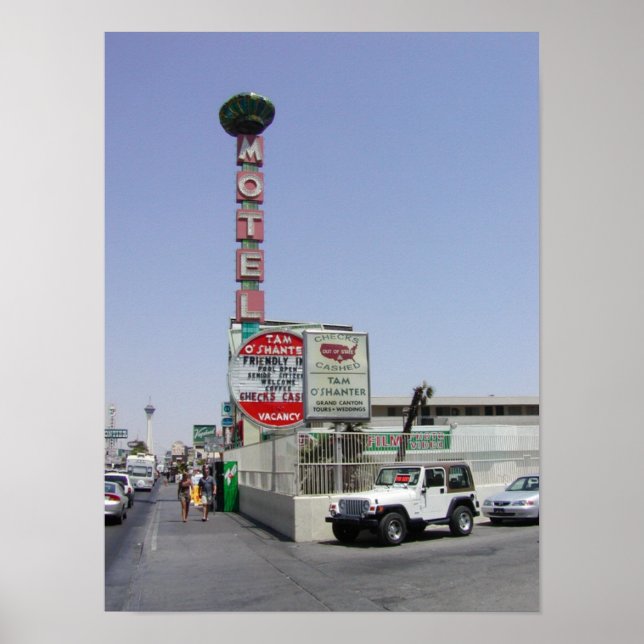 Póster Tam O Shanter Motel Las Vegas (Frente)