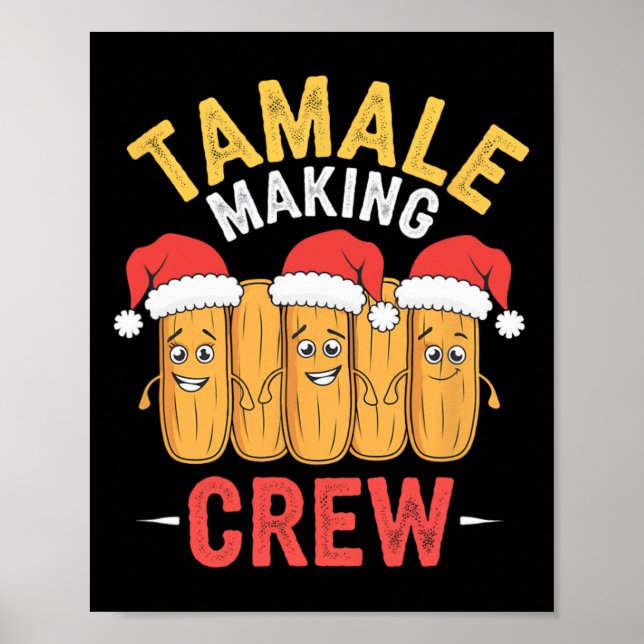 Póster Tamale Fabrica equipos Navidades Cocinando Fiesta  (Frente)