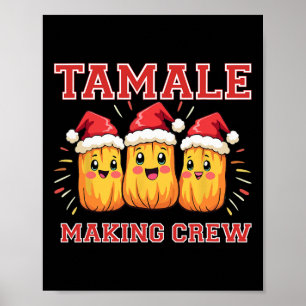 Póster Tamale Making Crew Navidades Fiesta