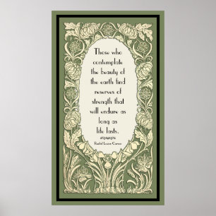 Póster Tamaño del Personalizado de la cotización floral