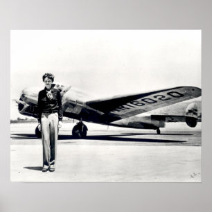 Póster Tamaño estándar de Amelia Earhart