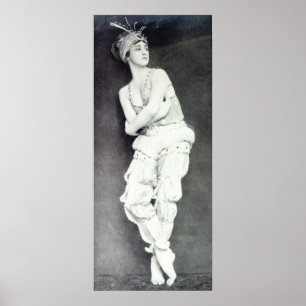 Póster Tamara Karsavina en el rol de Zobeide