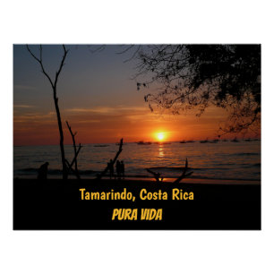Póster Tamarindo Sunset