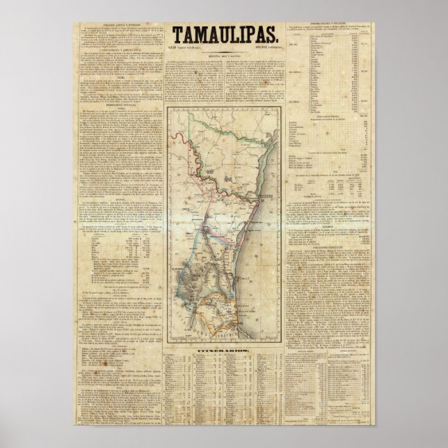 Póster Tamaulipas, México (Frente)