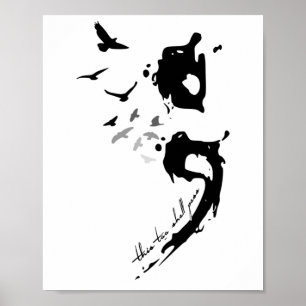 Póster También P Problemas De Salud Mental Semicolón
