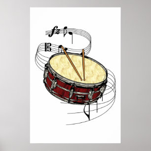Póster Tambor Snare