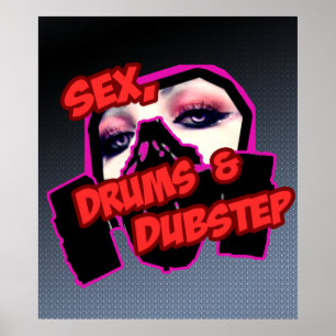 Póster TAMBORES de S3X y DUBSTEP