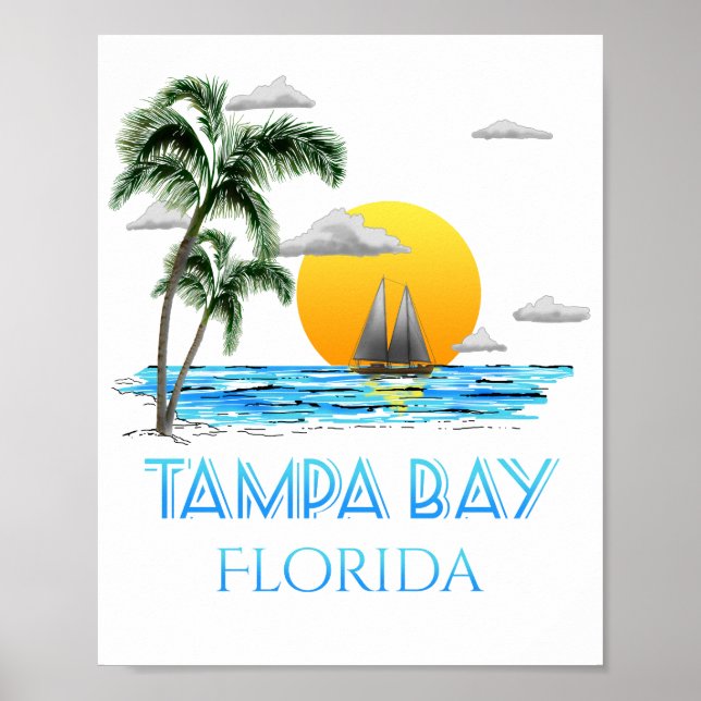Póster Tampa Bay Florida (Frente)