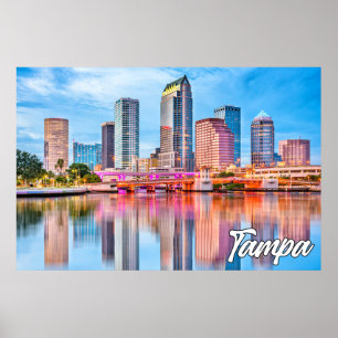 Póster Tampa, Florida, Estados Unidos