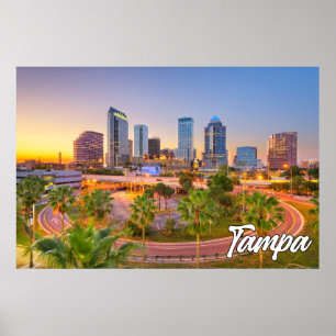 Póster Tampa, Florida, Estados Unidos