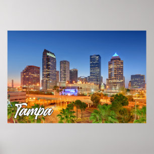 Póster Tampa, Florida, Estados Unidos