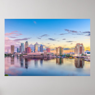 Póster Tampa, Florida, Estados Unidos