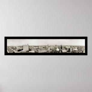 Póster Tampa, Florida Skyline Photo 1921