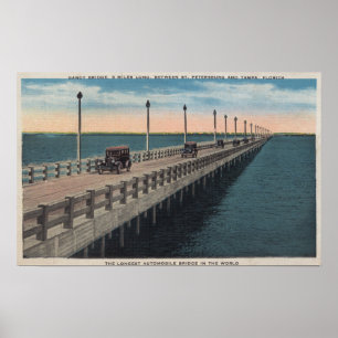 Póster Tampa, FloridaView of Gandy BridgeTampa, FL