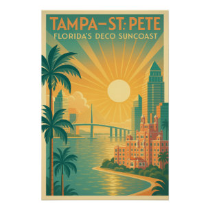 PÓSTER TAMPA – ST. PETE — COSTA DECO DE FLORIDA