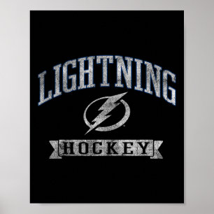 Póster Tampa Y Lightning Hockey Vintage Oficialmente Lice