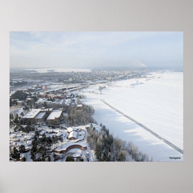Póster Tampere en Invierno (Frente)