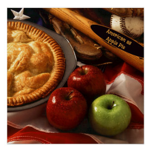 Póster Tan americano como la tarta de manzana