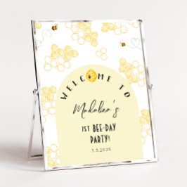 Póster Tan dulce de ser un día de abeja fiesta bienvenida