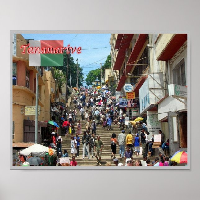 Póster Tananarive - Madagascar - (Frente)