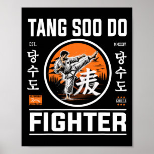 Póster Tang Soo Do Fighter - Por El Ventilador Del Karate