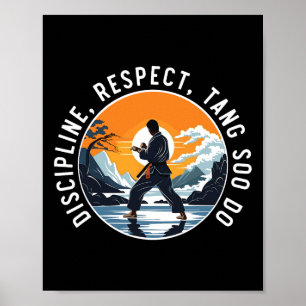 Póster Tang Soo Do Korean Karate Martial Arts Art