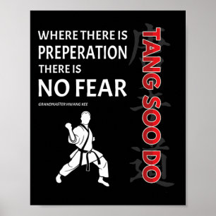 Póster Tang Soo Do Shirate Karate Regalos De Artes Marcia