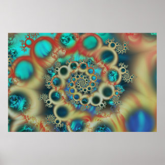 Póster Tangente de burbujas