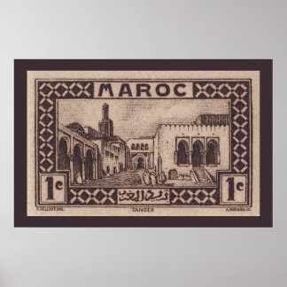 Póster Tánger, Marruecos - Poster
