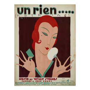 Póster Tango art déco en los años 20