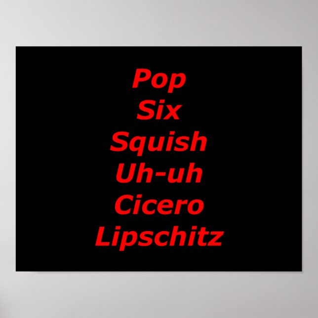 Póster Tango de bloque celular (Frente)