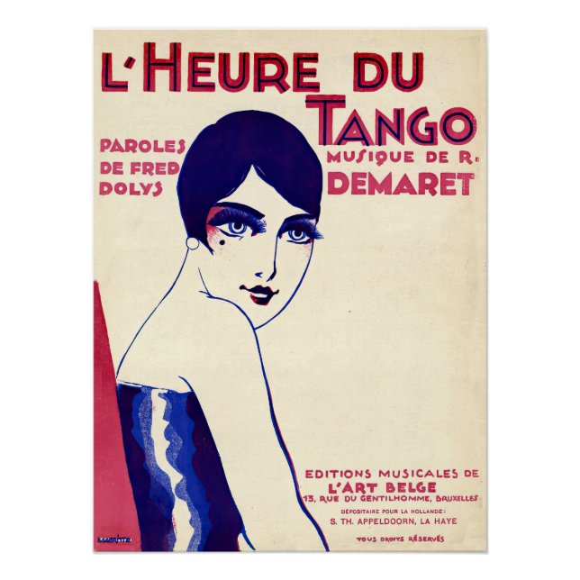 Póster Tango en los años 20 (Anverso)