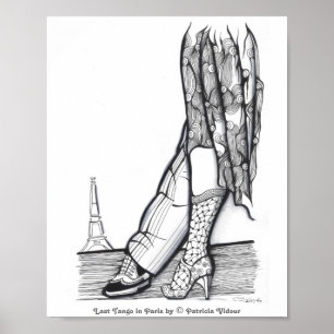 Póster Tango pasado en París