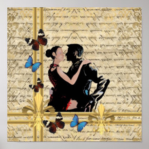 Póster Tango vintage