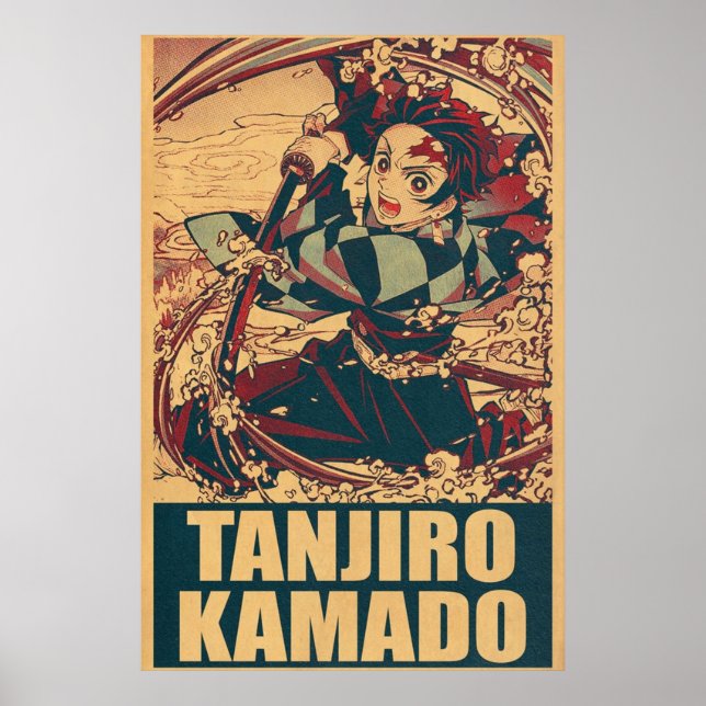 Póster Tanjiro Kamado Demon Slayer (Frente)