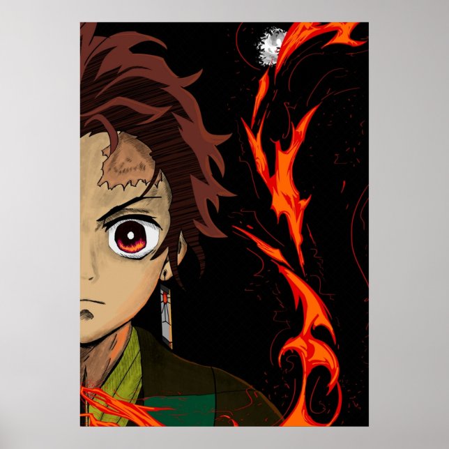 Póster Tanjiro Kamado Demon Slayer (Frente)