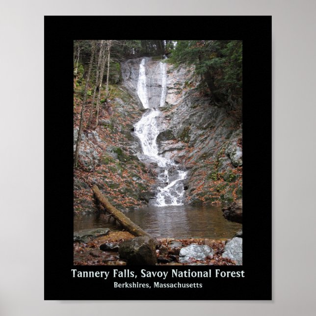 Póster Tannery Falls Savoy National Forest Berkshires, MA (Frente)