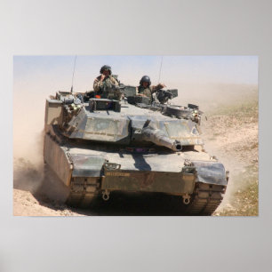 Póster Tanque Abrams M1A1