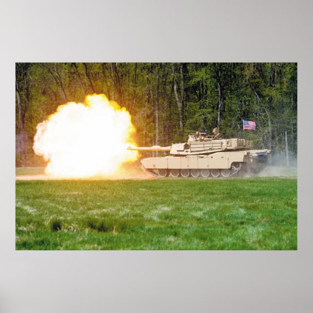 Póster Tanque Abrams M1A2 (Frente)